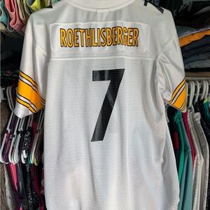 Ben Roethlisberger #7 Pittsburgh Steelers NF Jersey youth XL-women’s medium